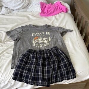 SHEIN Black and White Plaid Kid shorts